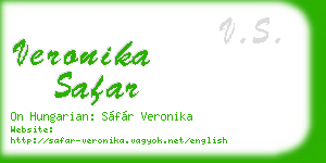 veronika safar business card